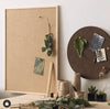 Große Jute-Pinnwand mit Holzrahmen – 90x60 cm