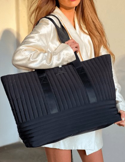 Stor Shopper - BLACK Recycle kollektion af plasticflasker - VIAMAJA.DK