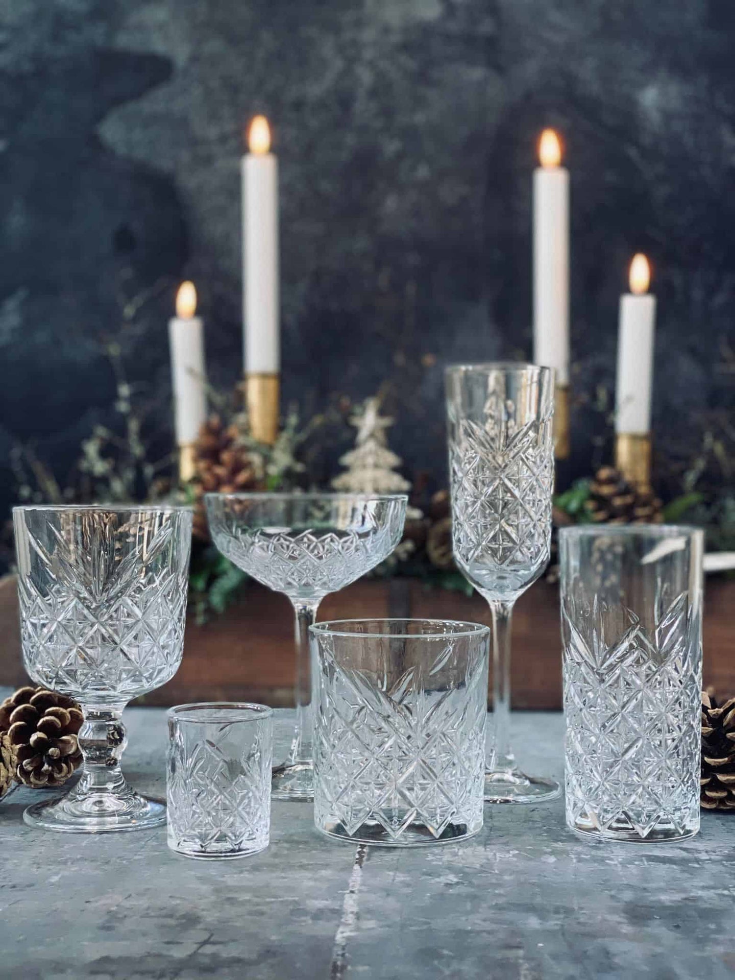 Stort Cocktailglas - 4stk - VIAMAJA.DK