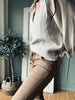 Hose mit Stretch - Camel