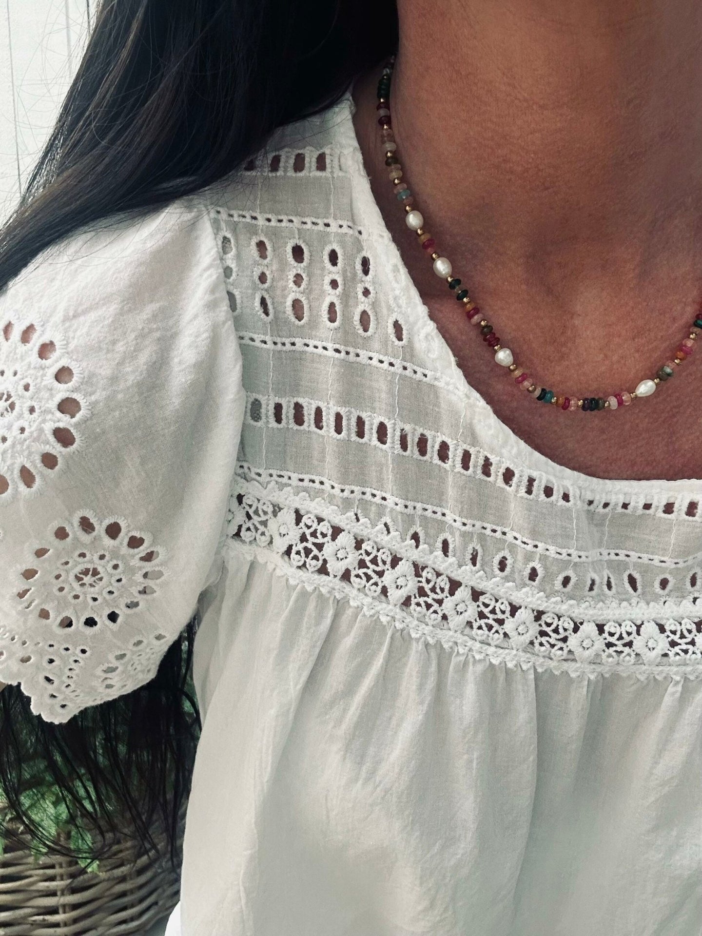 Summer Bluse white - VIAMAJA.DK