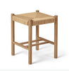 Hocker massiv Eiche und Papiergarn – Nordisches Design