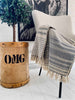 Plaid aus recycelter Baumwolle – Muster