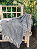 Teppich aus recycelter Baumwolle - Grau / Natur