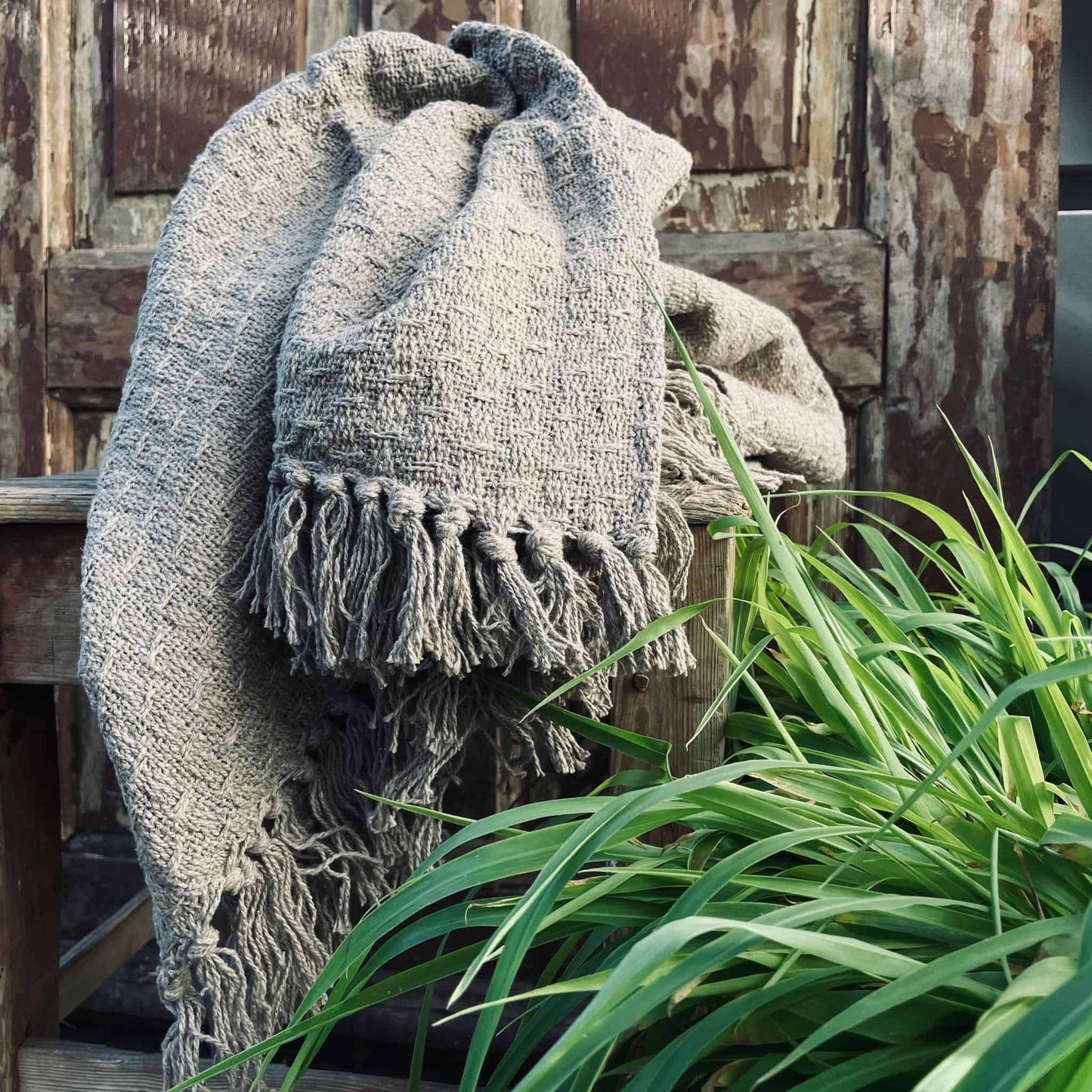 Tæppe i genanvendt bomuld – Sand - VIAMAJA.DK