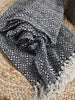 Teppich aus recycelter Baumwolle – Schwarz / Natur