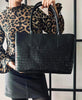 Tasche Croco Black leather