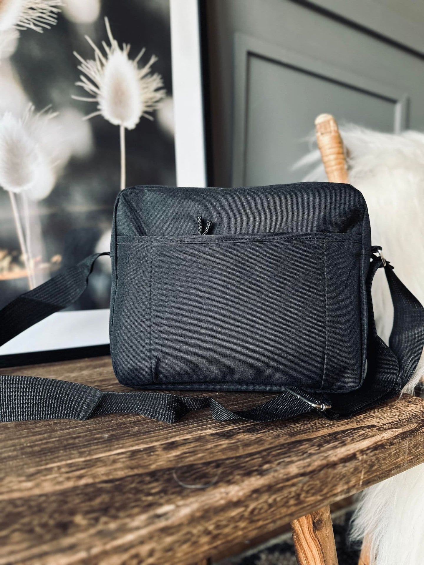 Taske crossbody i sort nylon – Unisex - VIAMAJA.DK