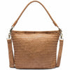 Tasche ELLIS aus wunderschön geflochtenem Lammleder - Cognac