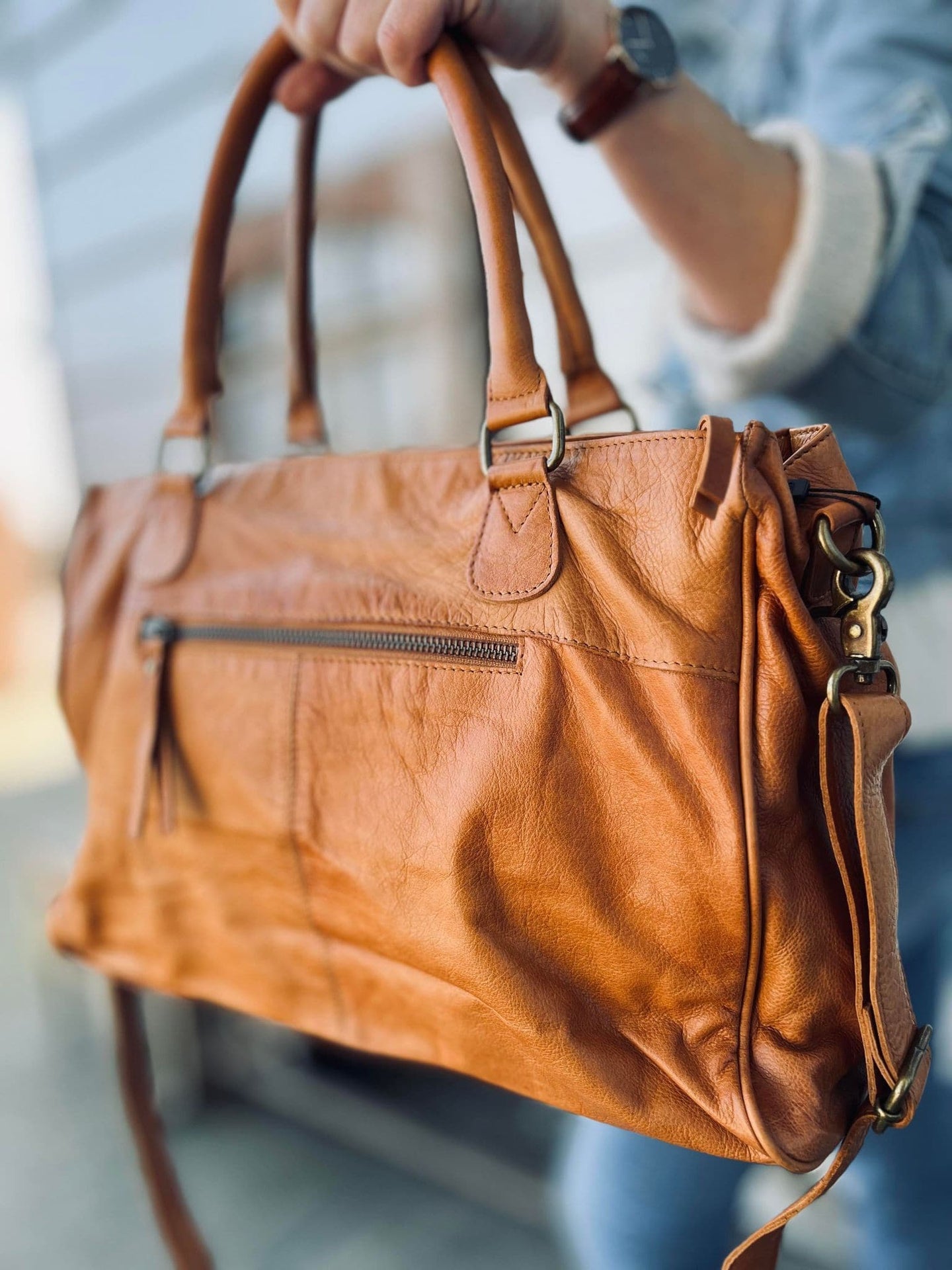 Taske KATIE cognac - VIAMAJA.DK
