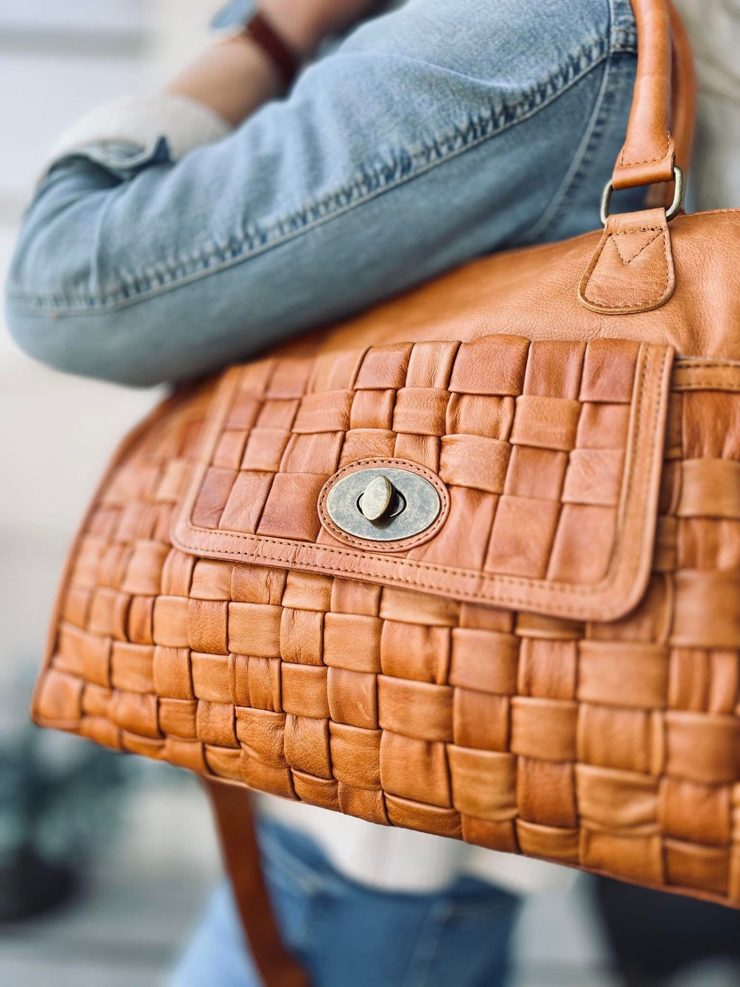 Taske KATIE cognac - VIAMAJA.DK