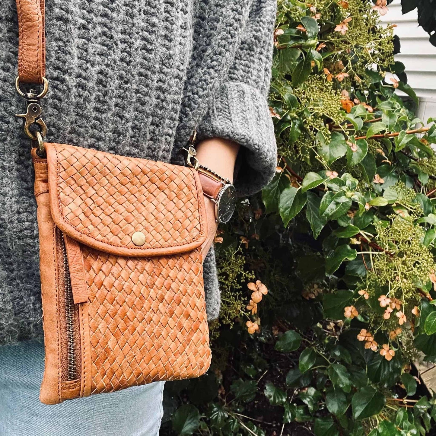 Taske – Lesley Cognac - VIAMAJA.DK