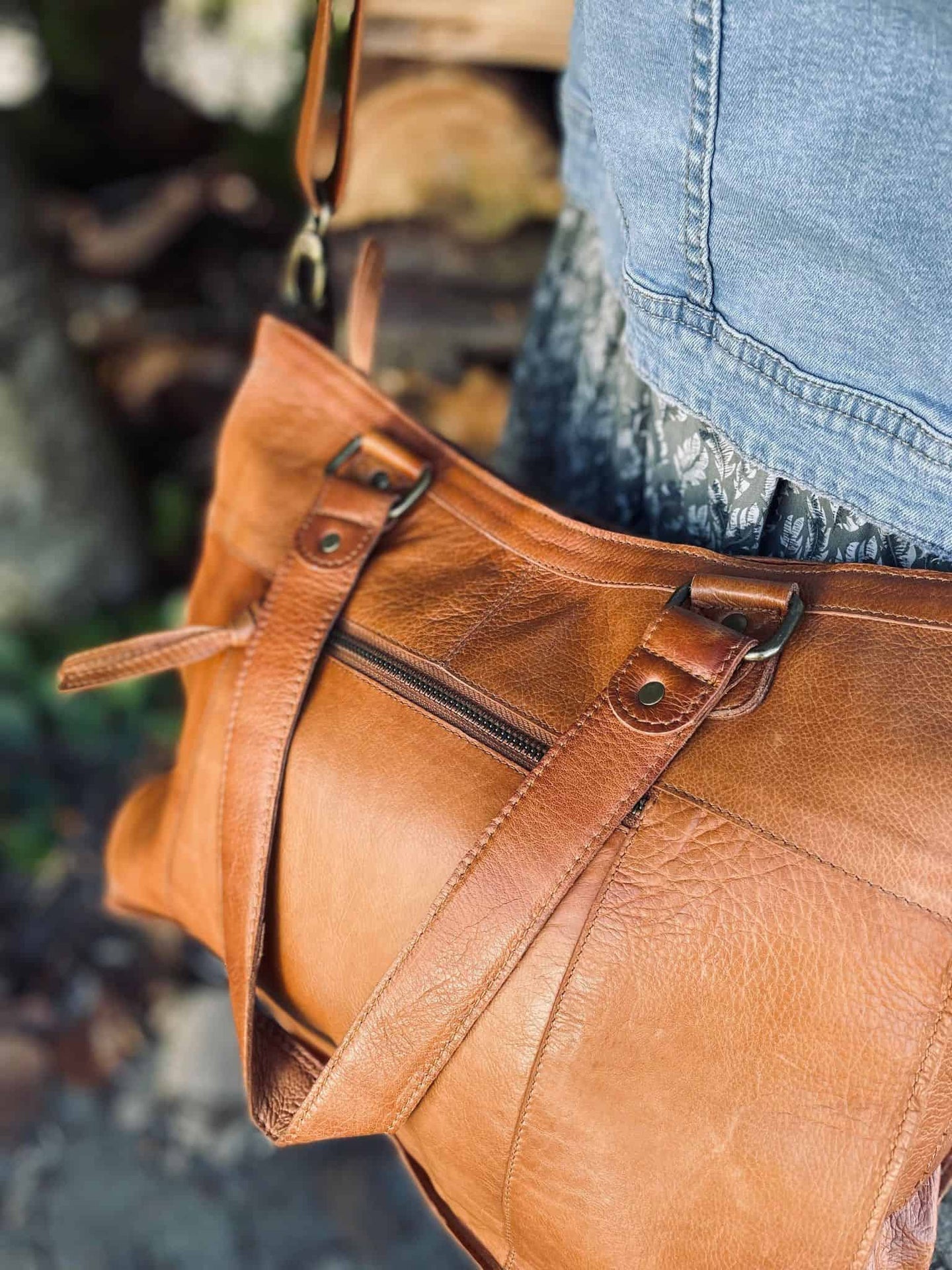 Taske MARY – Cognac - VIAMAJA.DK