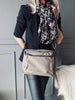 Tasche Nature Canvas mit Fronttasche - Braun