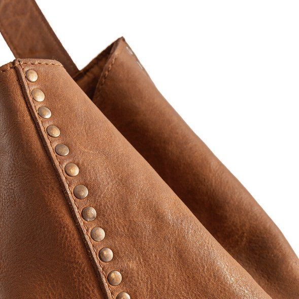 Taske Raw Vintage cognac - VIAMAJA.DK