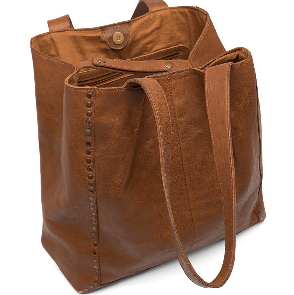 Taske Raw Vintage cognac - VIAMAJA.DK