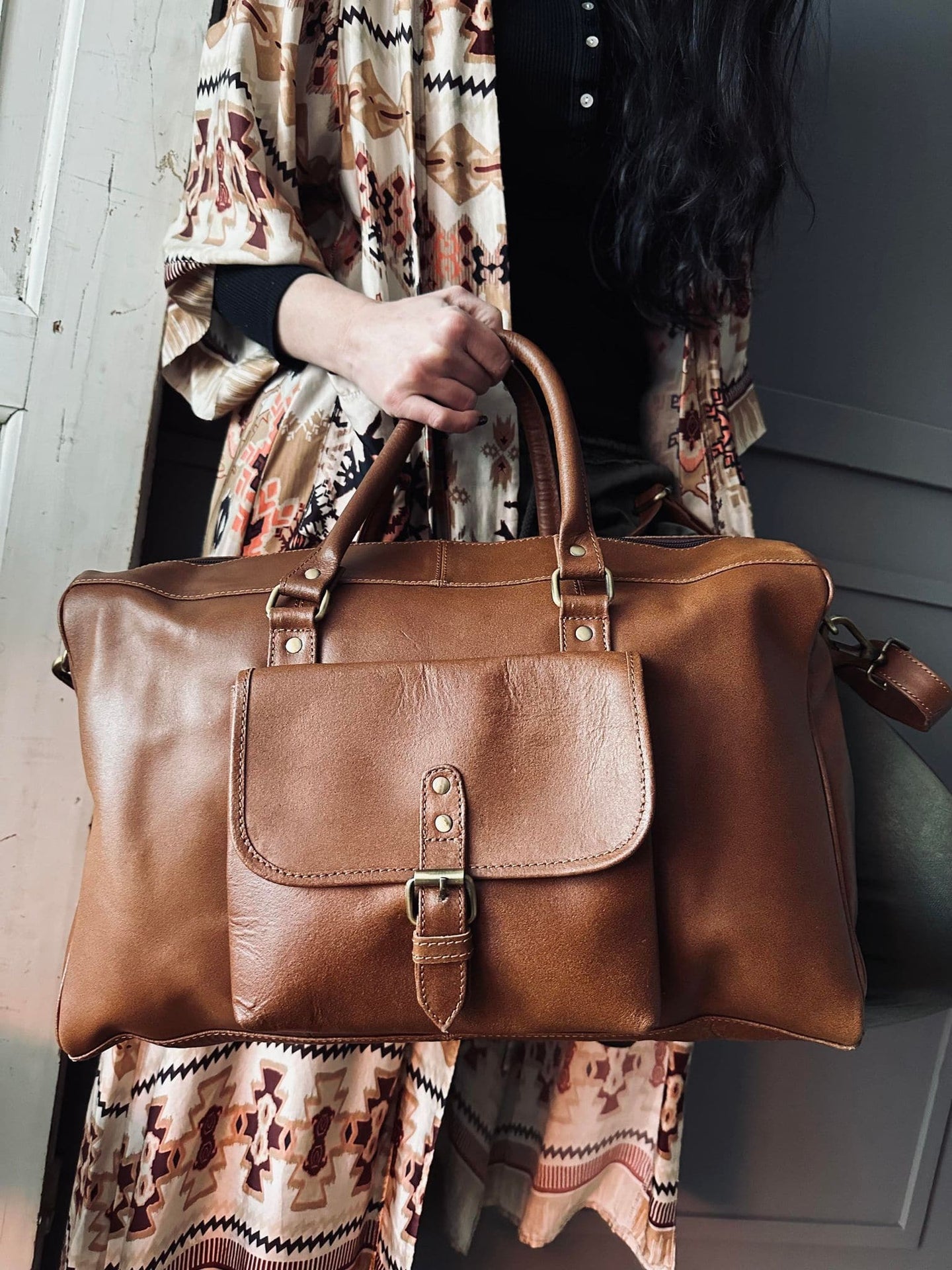 Taske Spencer – Cognac leather - VIAMAJA.DK