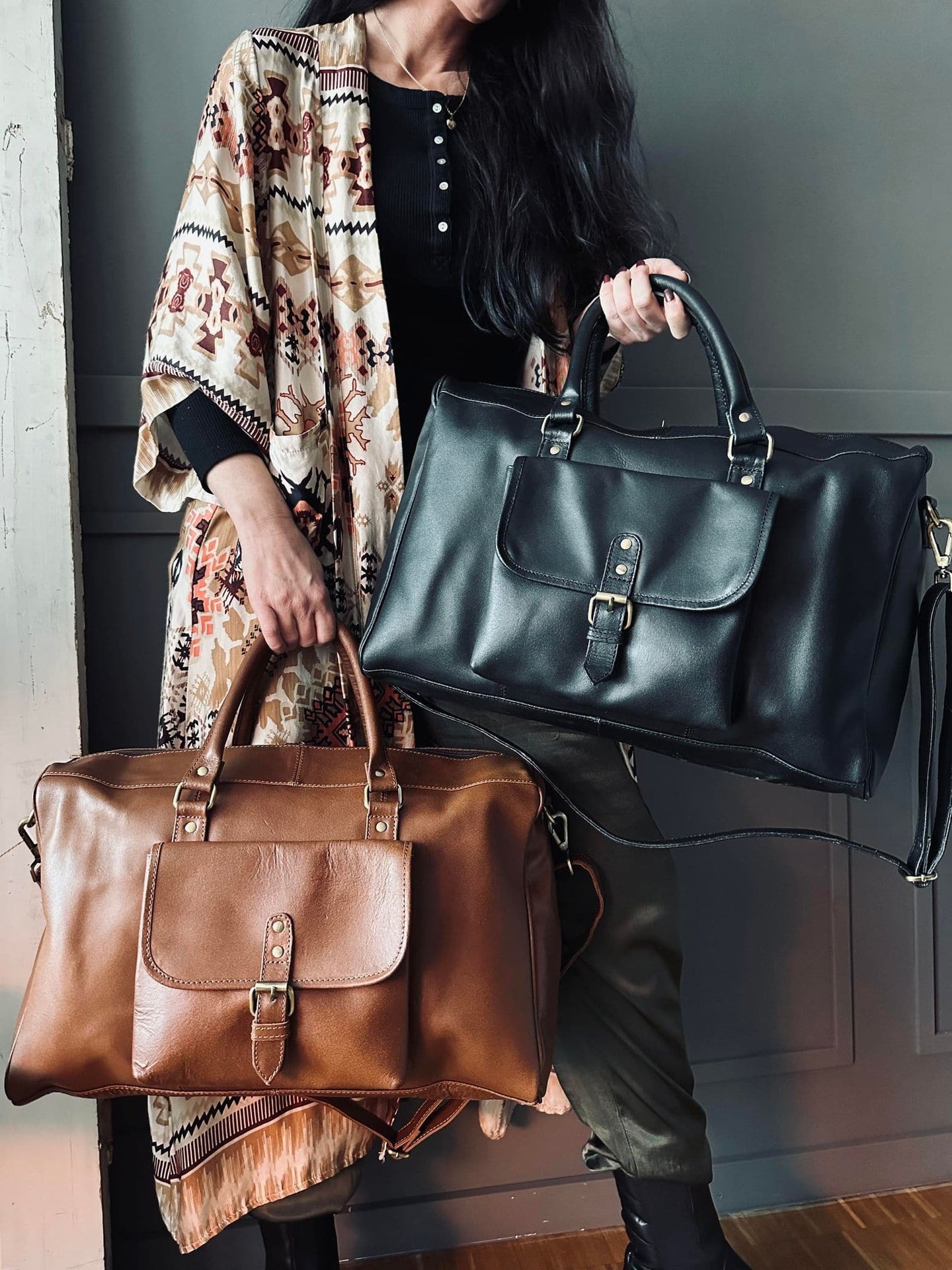 Taske Spencer – Cognac leather - VIAMAJA.DK