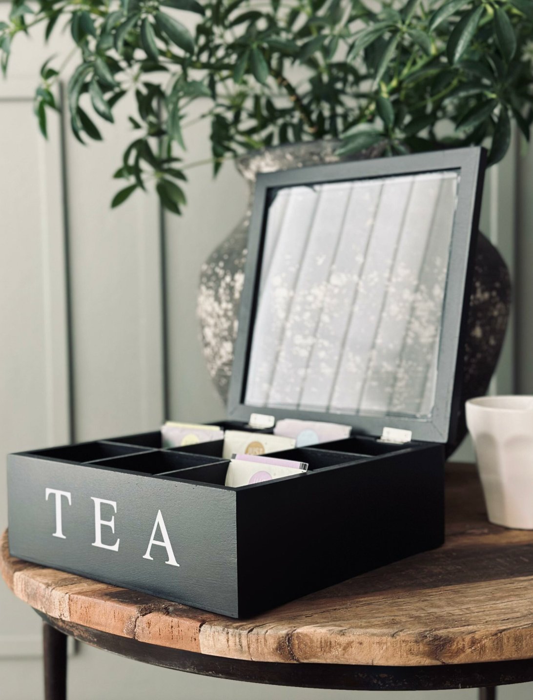 Teabox med 9 rum – Black - VIAMAJA.DK