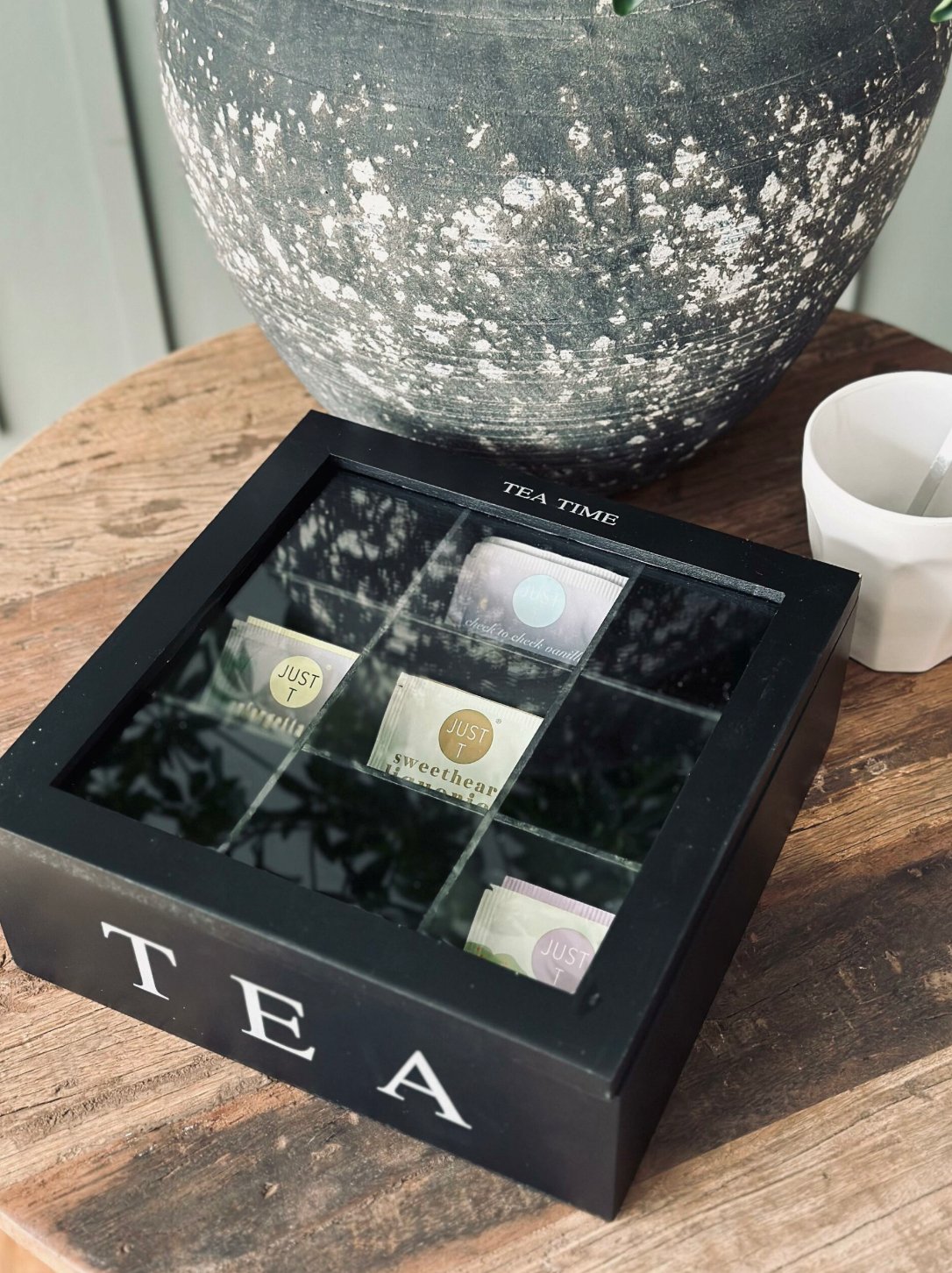 Teabox med 9 rum – Black - VIAMAJA.DK