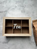Tebox mit Schrift – Nordic white