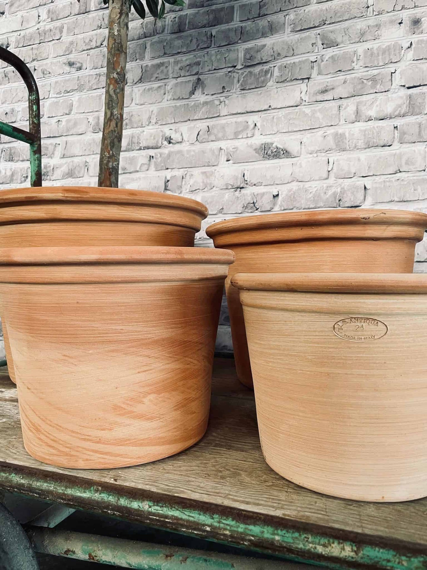 Terracotta sæt af 4 potter - AFHENTER TILBUD - VIAMAJA.DK