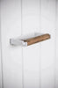 Toilettenpapierhalter m/Holzrolle - Weiß