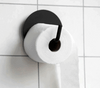 Toilettenpapierhalter aus schwarzem Aluminium