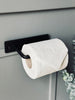 Toilettenpapierhalter aus schwarzem Eisen