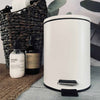 Toiletteneimer mit Softclose-Deckel – Weiß 3 Liter