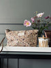 Wasserabweisende Kosmetiktasche - Brown flower