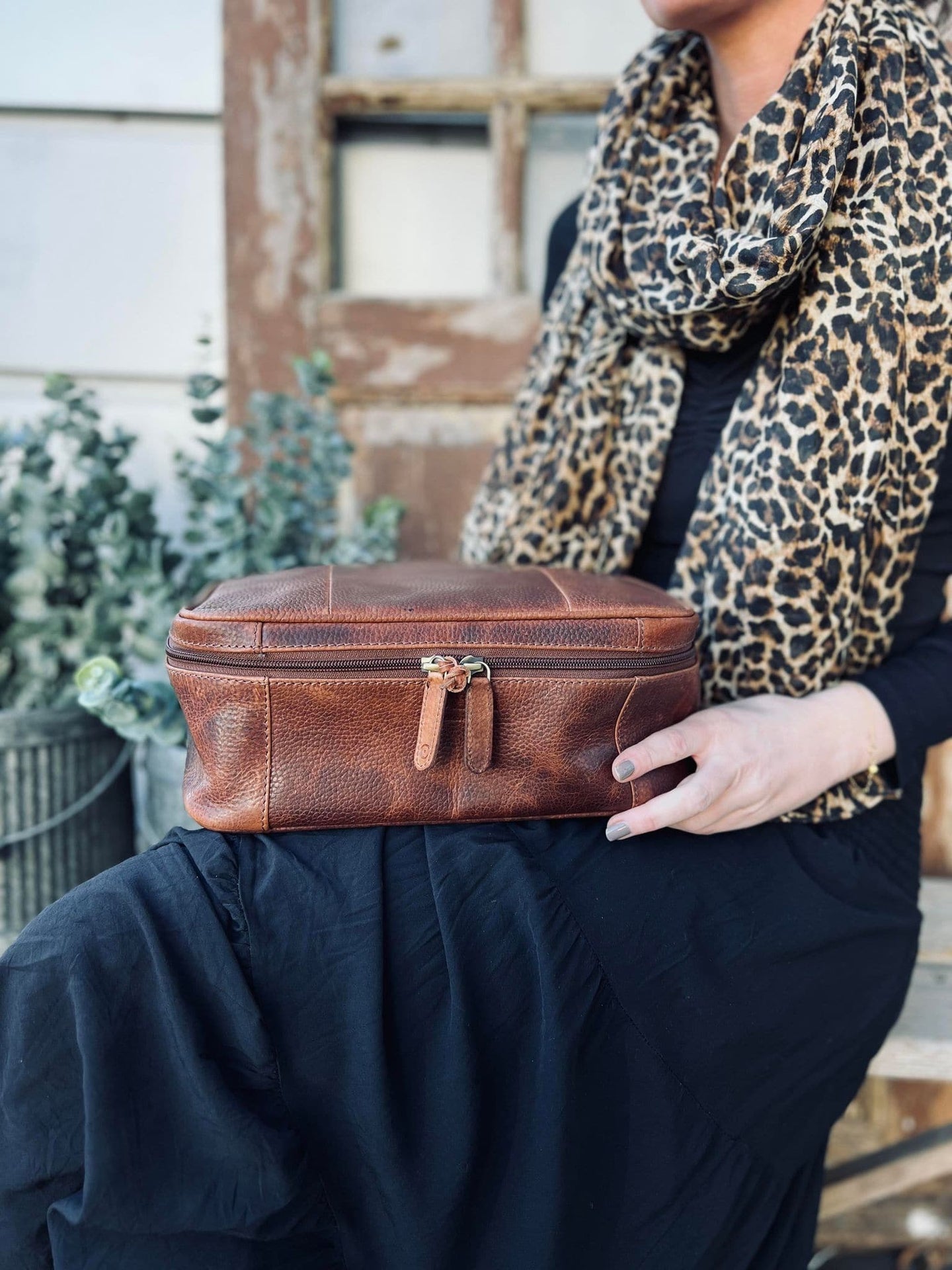 Toilettaske XL - Brown UNISEX - VIAMAJA.DK