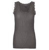 Top mit Spitze - Daily Dark grey