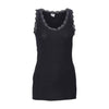 Top mit Spitze - Schwarz S/M