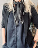 Schal Black Silk - 70x70