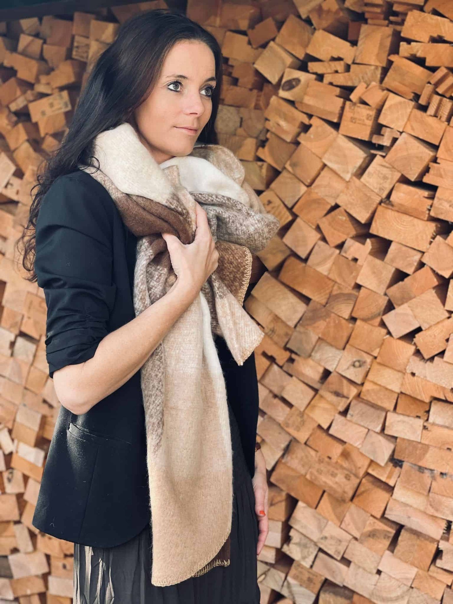 Tørklæde - Classic Brown - VIAMAJA.DK