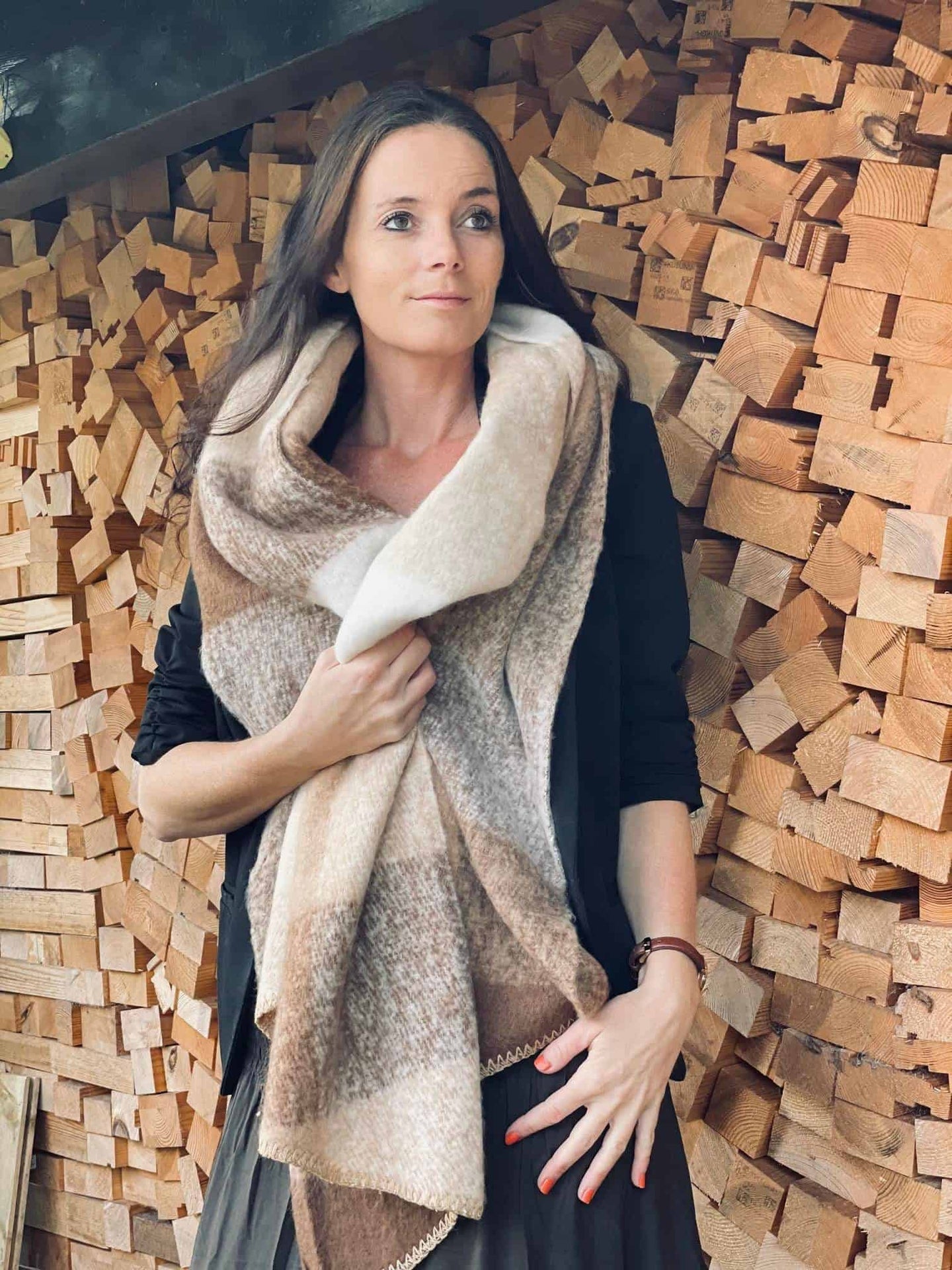 Tørklæde - Classic Brown - VIAMAJA.DK