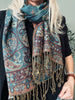 Schal Paisley – Petroleum