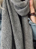 Schal Silver grey - Weicher Strick