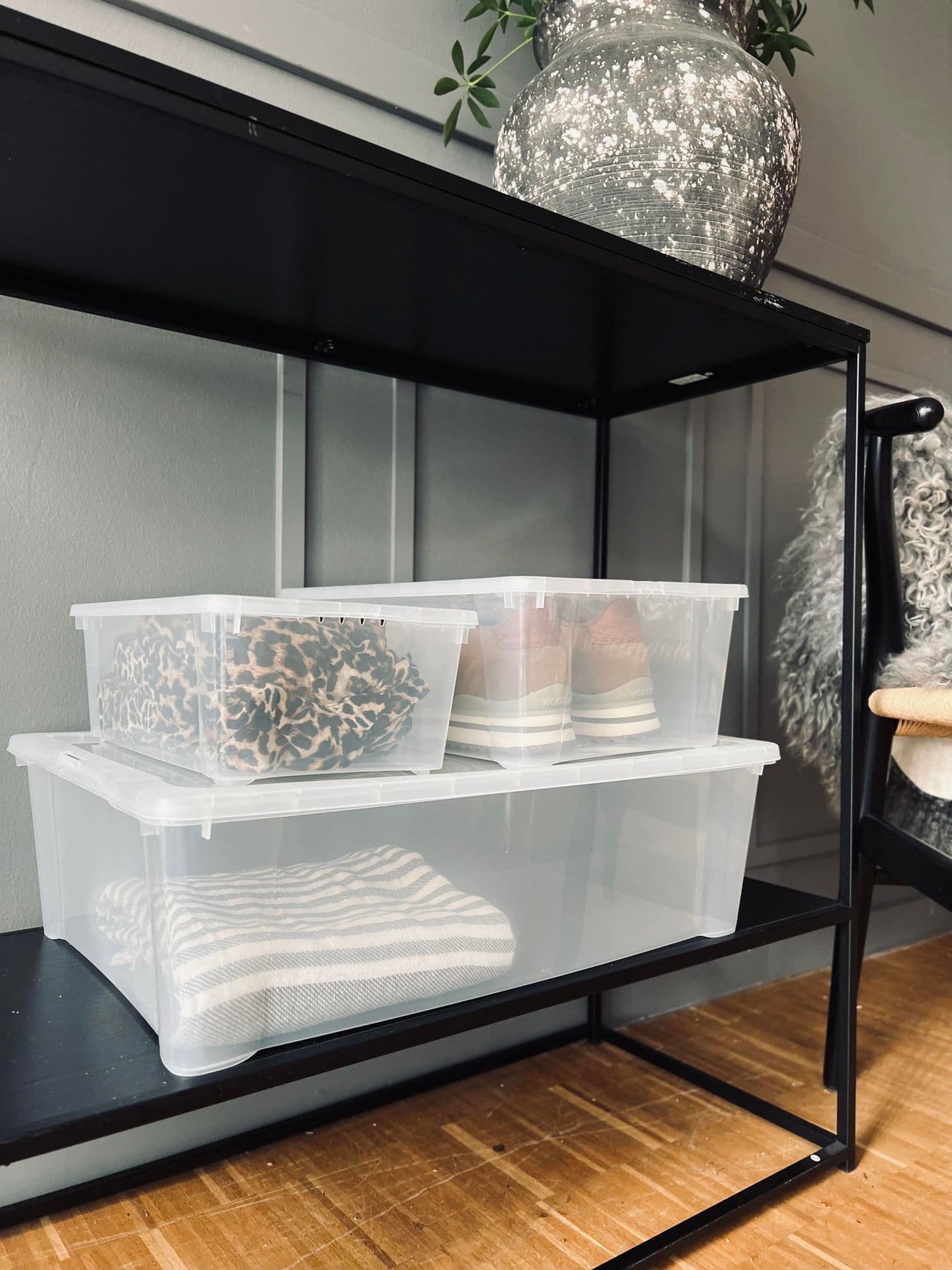 Transparent kasse med låg - Small - VIAMAJA.DK