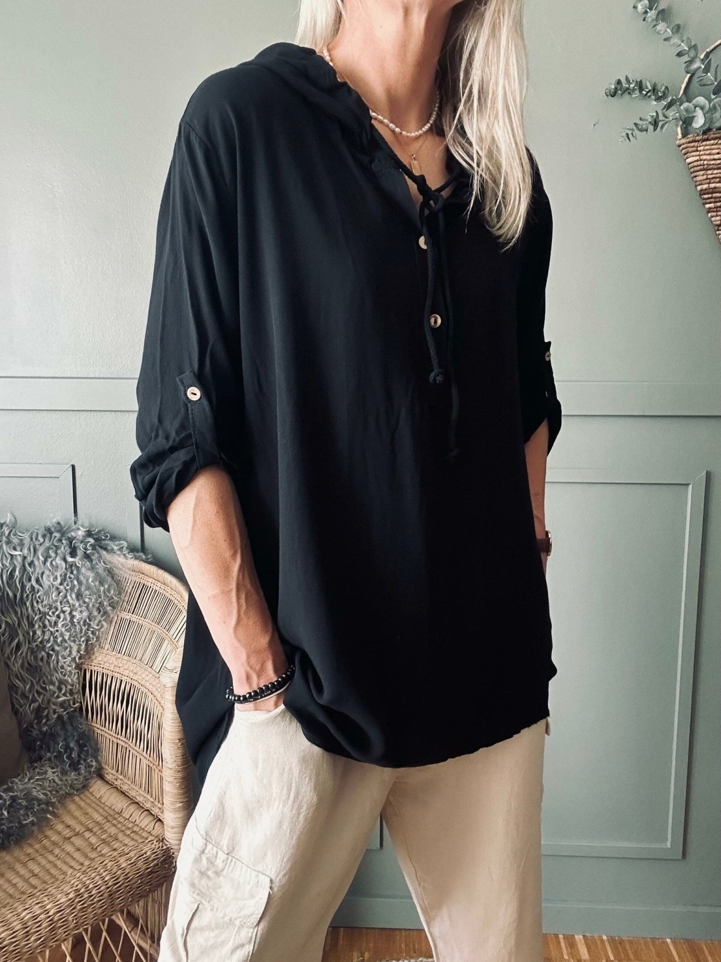Tunika Liva - Black - VIAMAJA.DK