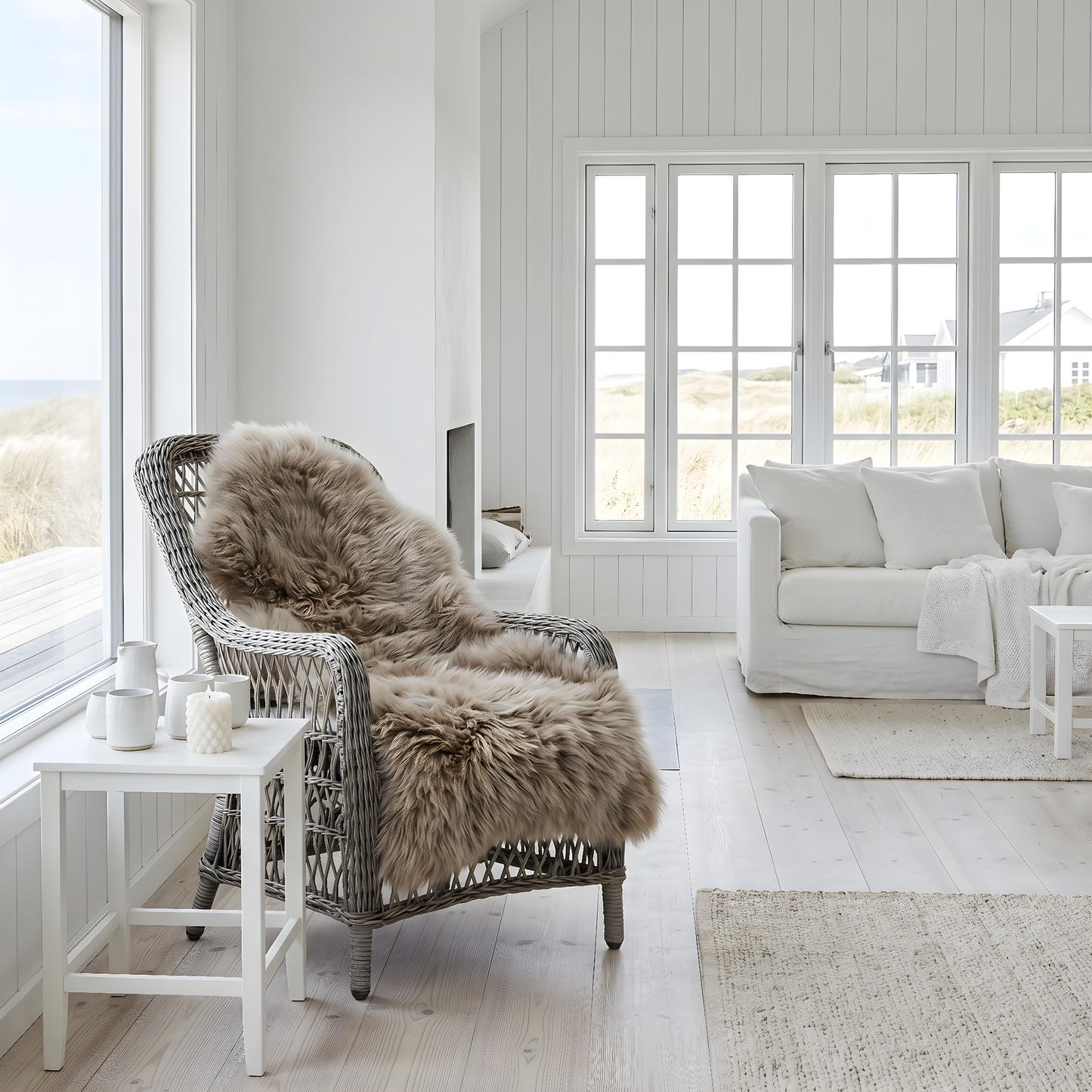 Lammfell – XL Taupe 140cm