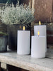 Outdoor-LED-Blockkerzen - Set mit 3 Stk. - inkl. Fernbedienung