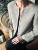 Wolljacke mit Honeycomb-Muster - Taupe