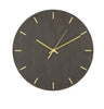 Wanduhr graue Holzstruktur
