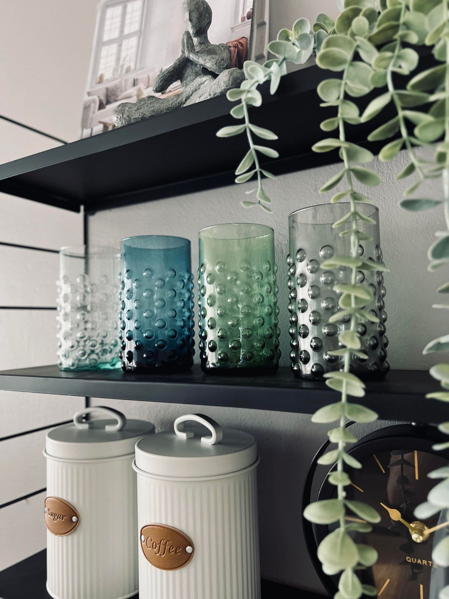Vandglas MIX med dots - pakke med 4 stk - VIAMAJA.DK