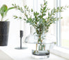 Vase, Forms Low, rauchfarbenes Glas
