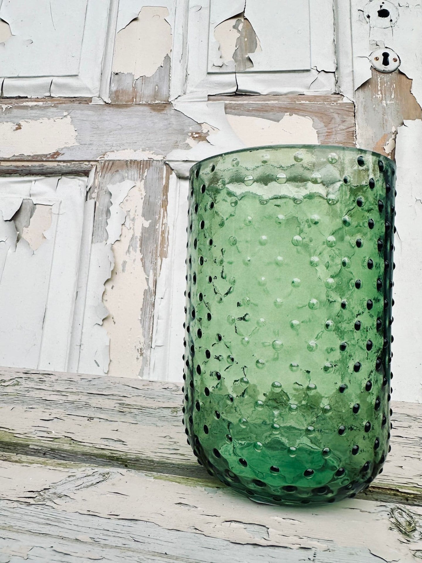 Vase – Green dots - VIAMAJA.DK