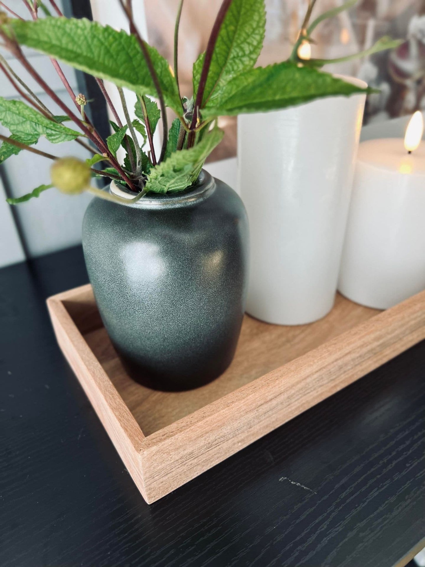 Vase H 12cm – Grå stentøj - VIAMAJA.DK