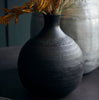 Vase aus Aluminium - handgearbeitetes Muster - klein